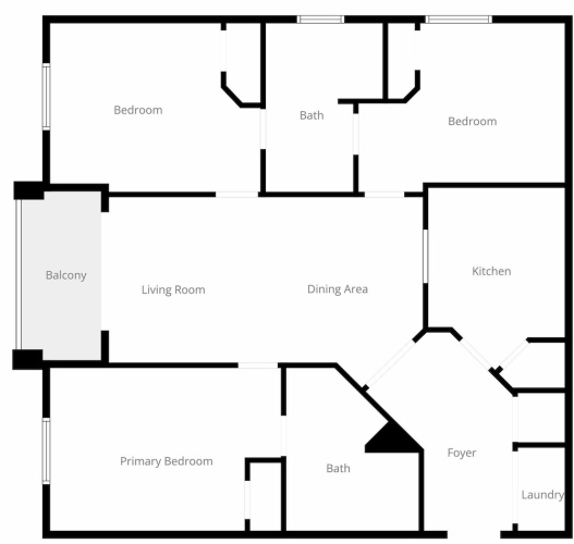 3 Bedrooms Apartment with balcony