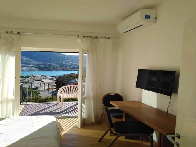 Studio with balcony
