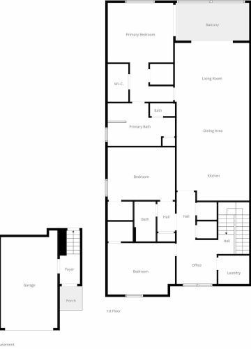 3 Bedrooms Apartment with balcony