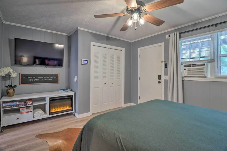 Chic Flat Rock Condo w/ Balcony + Lake View!