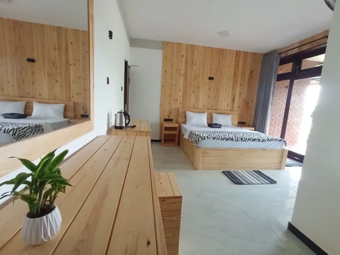 Deluxe Double room with balcony and with mountain view