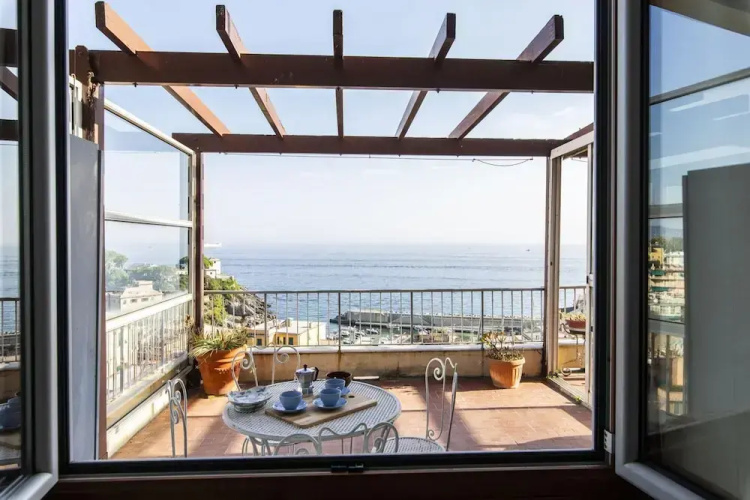 Panoramic sea View in Nervi