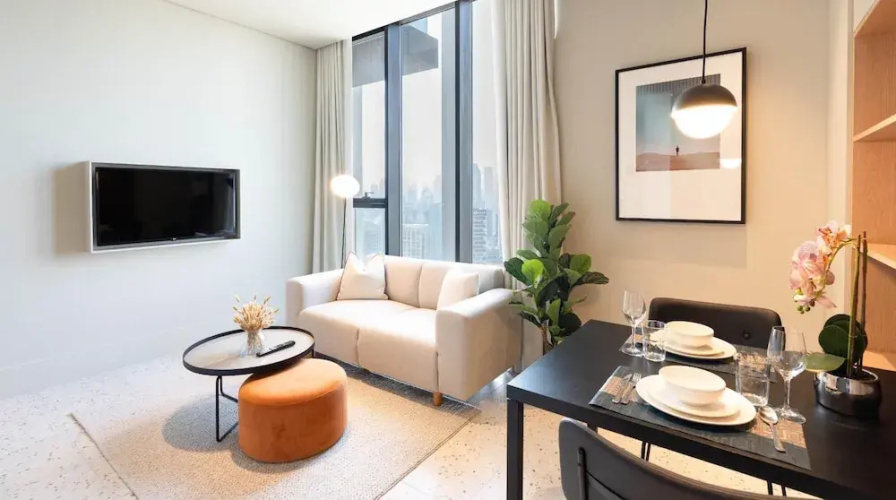 Convenient Studio w Burj Khalifa View
