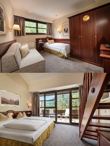 Standard Family room with balcony and with mountain view