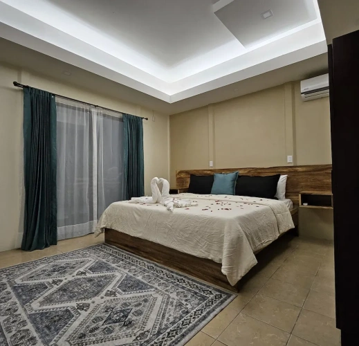 Standard Quadruple room with balcony and with view