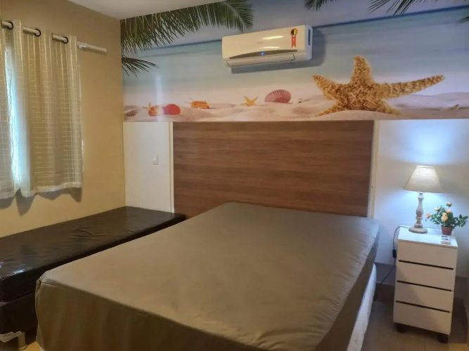 Apartamento com varanda gourmet e churrasqueira Caldas Nova
