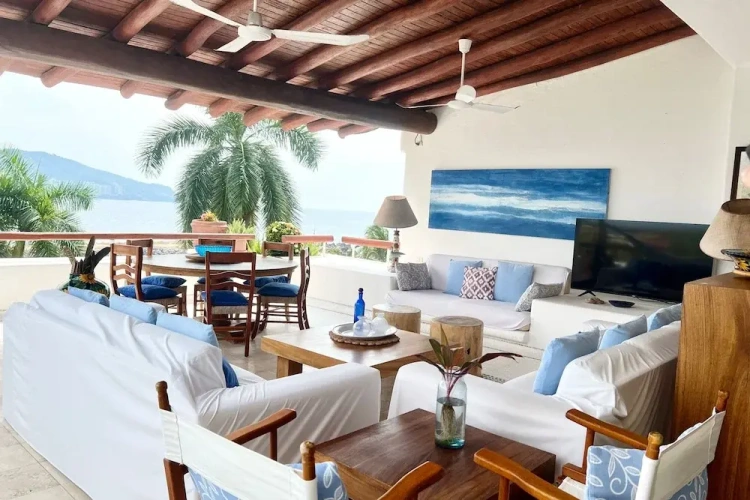Family Villa beachfront