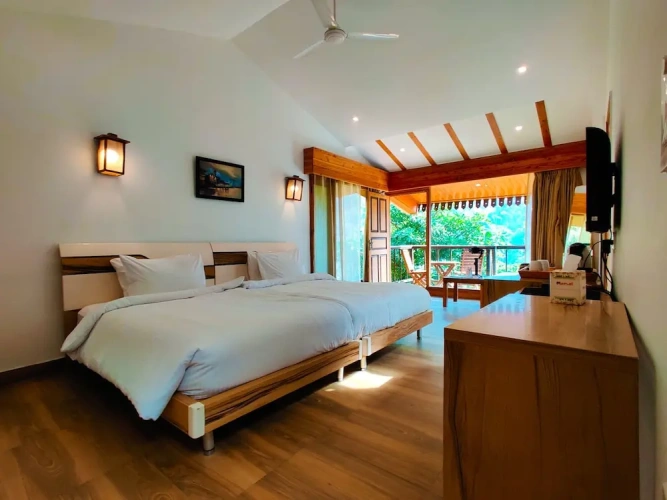 Standard room with balcony and with mountain view