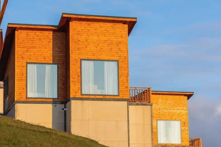 Family Bungalow with balcony and with view