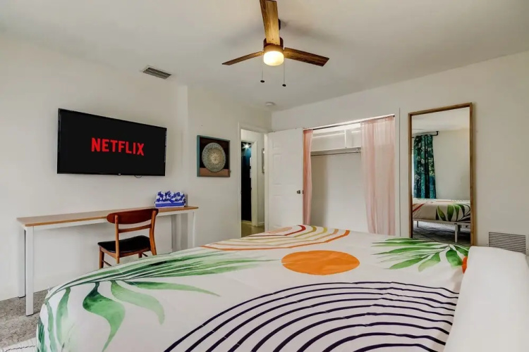 Boho Beach Bliss 2BR Retreat Steps From the Sand