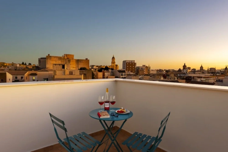 1 Bedroom Deluxe Duplex room with balcony and with city view