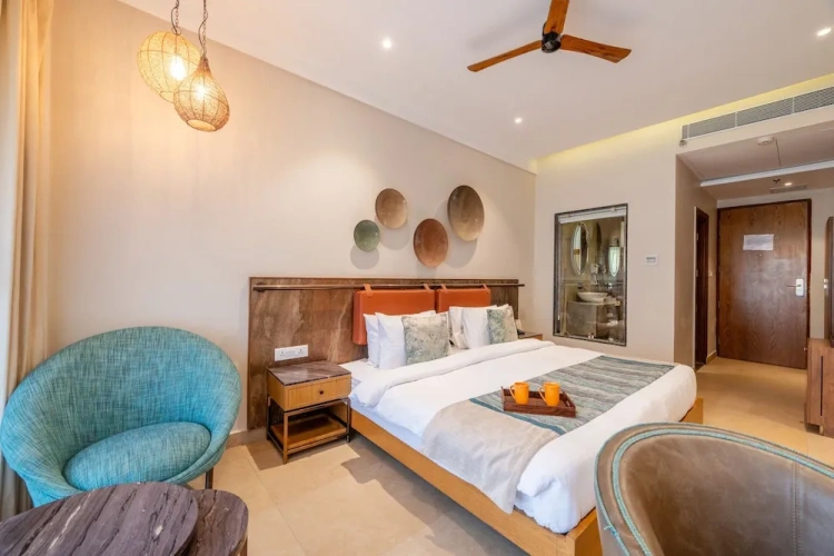 Standard Double Basement room with balcony and with garden view
