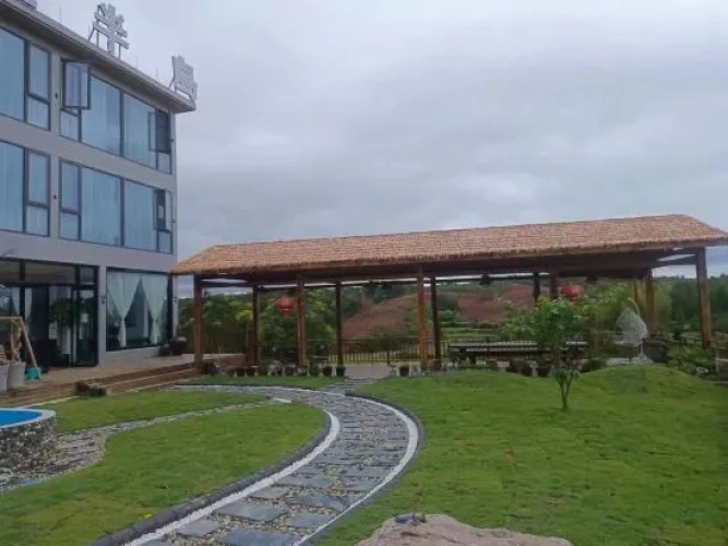 Outside