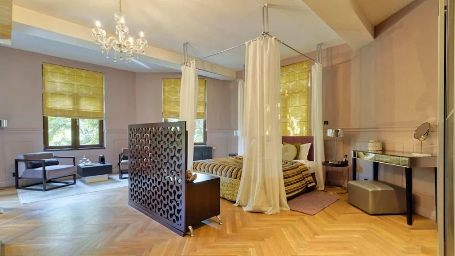 Executive Double room with balcony and with garden view
