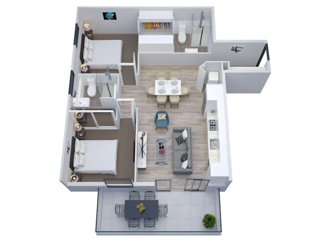 2 Bedrooms Premier Apartment