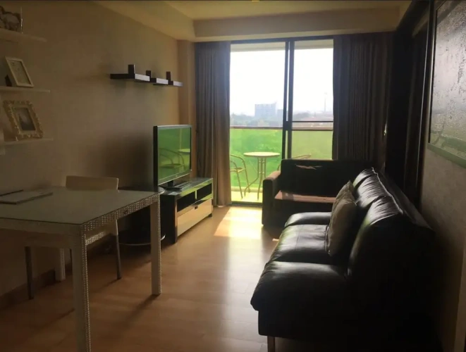 Studio with balcony