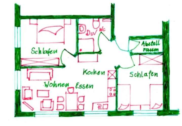 2 Bedrooms Apartment
