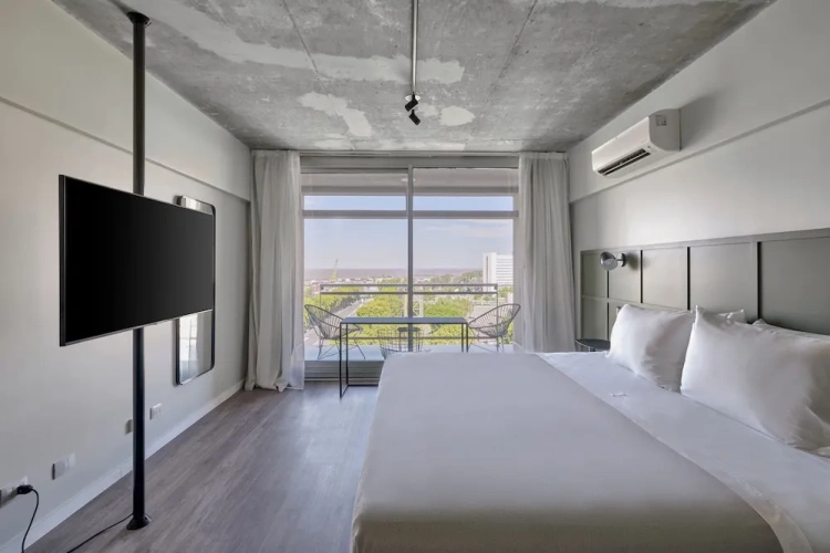 Superior room with balcony and with river view