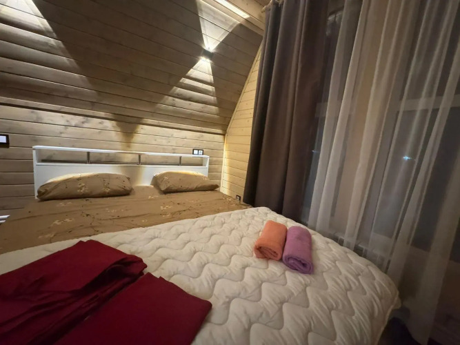 Фотография номера Коттеджа А-фрейм с 3 спальнями Салтыковские бани-Мир пара