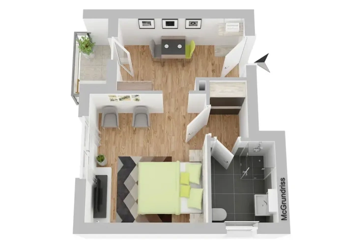 Standard Double Apartment with balcony