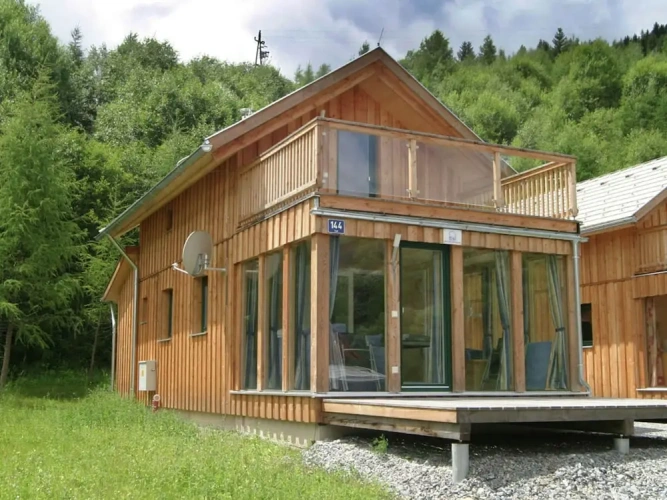 Chalet with balcony