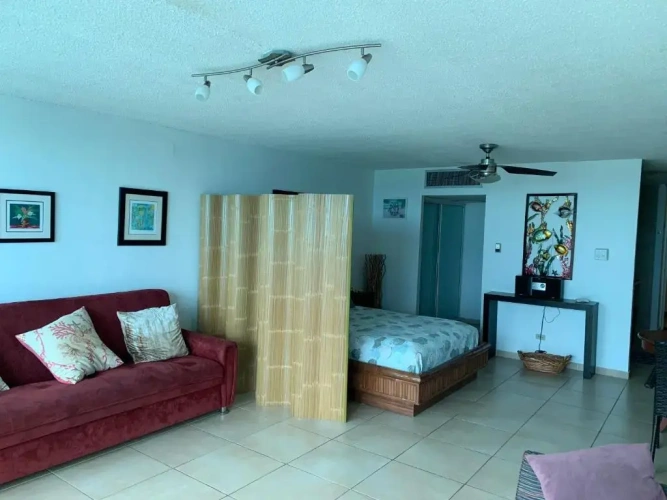 Studio with balcony and with sea view