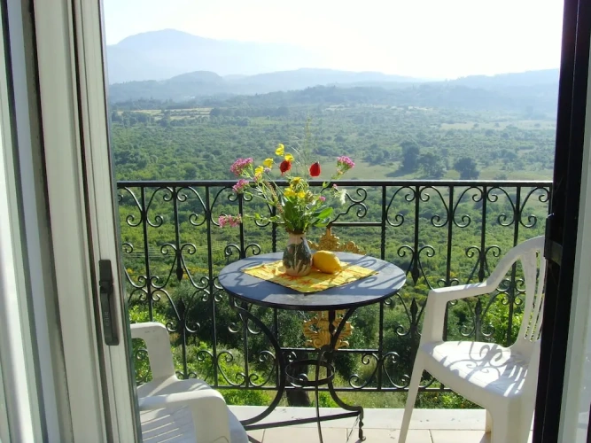 1 Bedroom Standard Family room with mountain view