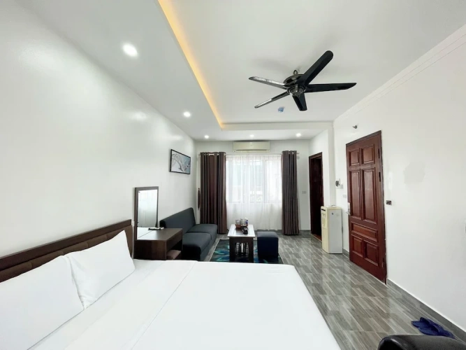 Standard Quadruple room with balcony and with city view