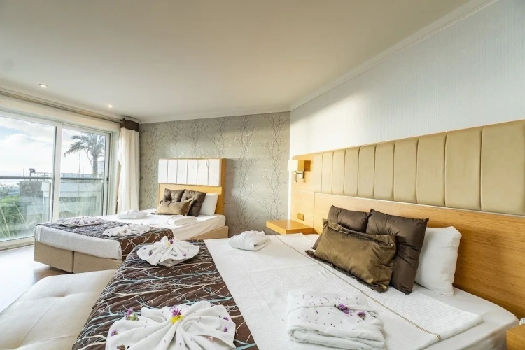 Deluxe room with balcony and with sea view