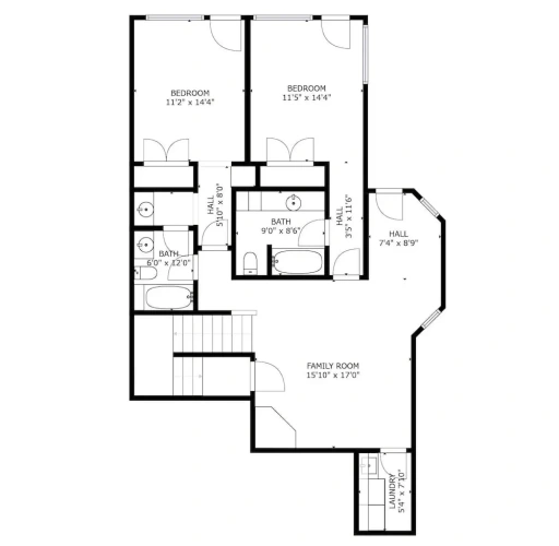 4 Bedrooms Cottage with balcony