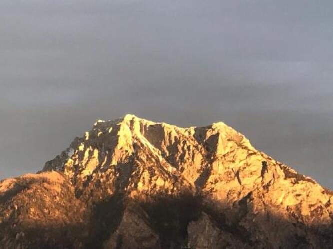 Apartment pool and lakeOver view