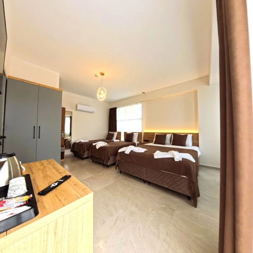 Deluxe Quadruple room with balcony and with mountain view
