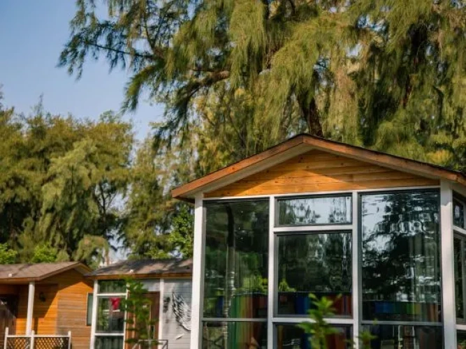Outside