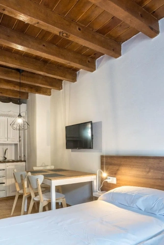 Studio with balcony