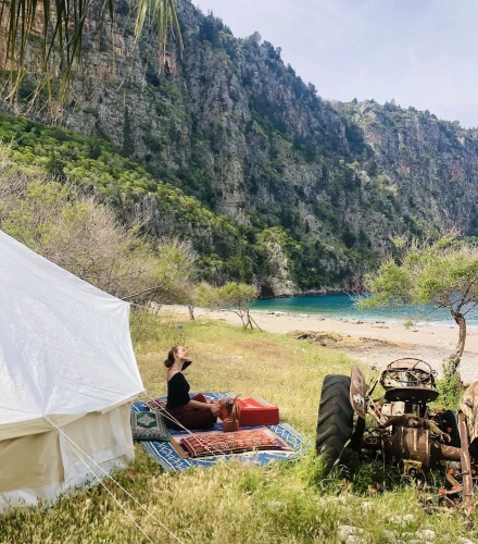 Family Tent beachfront
