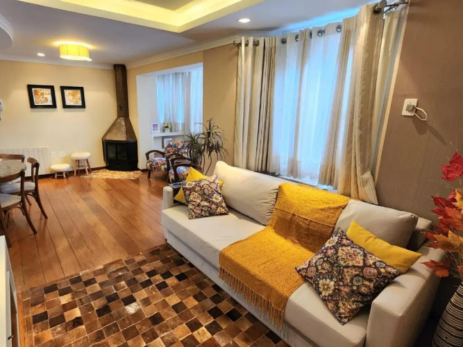 Maravilhoso apartamento no centro de Gramado