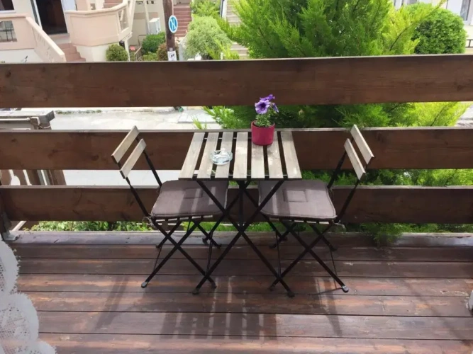 Studio with balcony