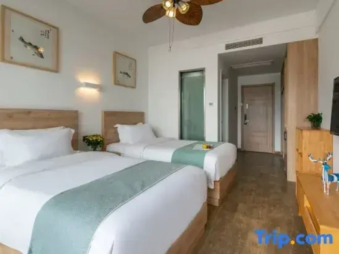 Standard Twin room with balcony and with sea view