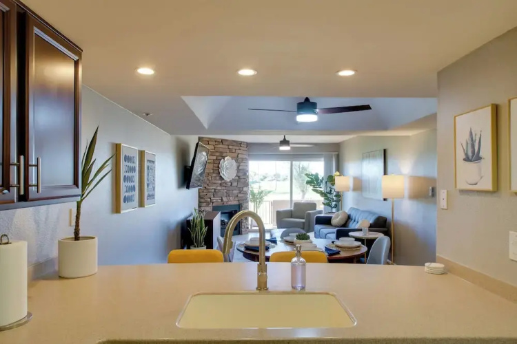 First-floor Condo w/ Golf Course Views & Pool!