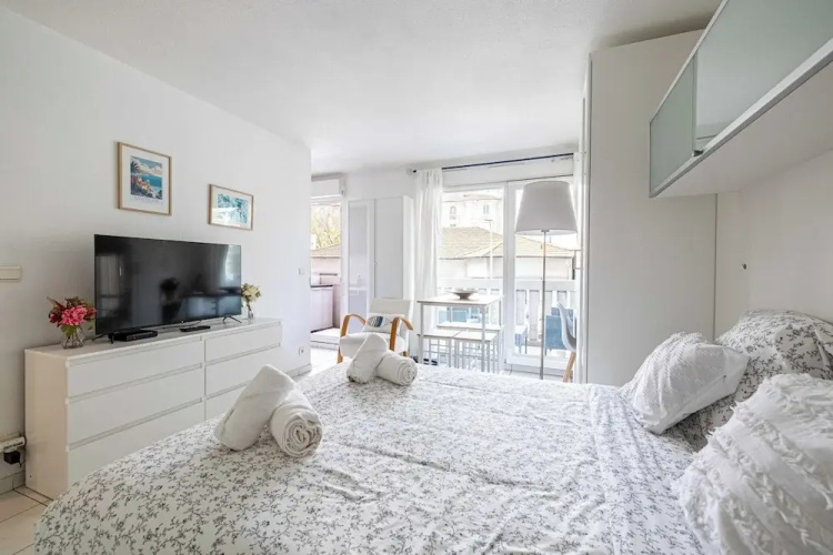 Charming Studio With Balcony & Pool -heart of Nice