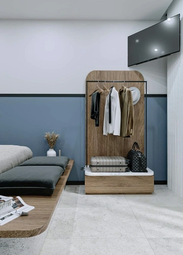 Studio with balcony