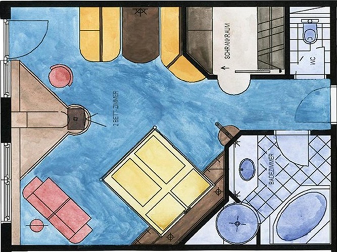 Suite with balcony and with view