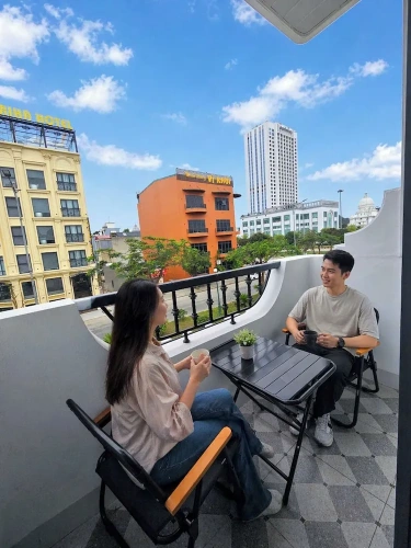 Classic Double room with balcony and with city view