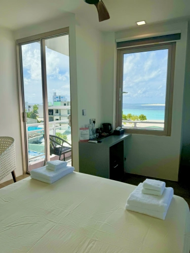 Deluxe Family room with balcony and with sea view