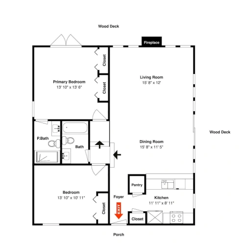 3 Bedrooms Cottage