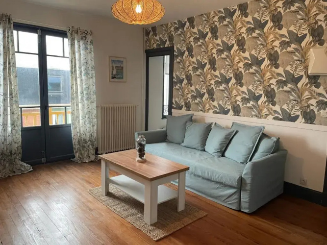 Appartement avec balcon vue mer, tout équipé