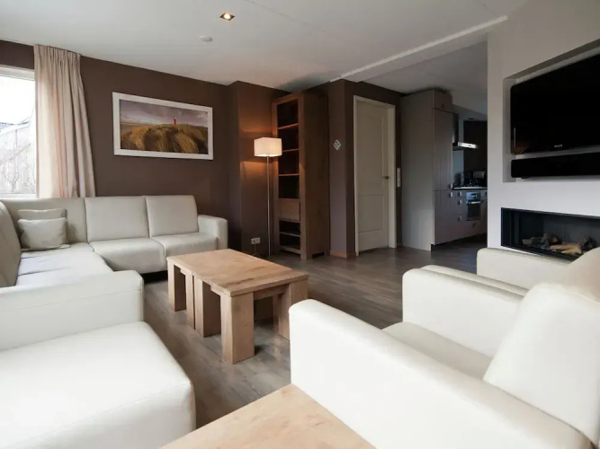 Spacious Villa With Deco Fireplace on Texel