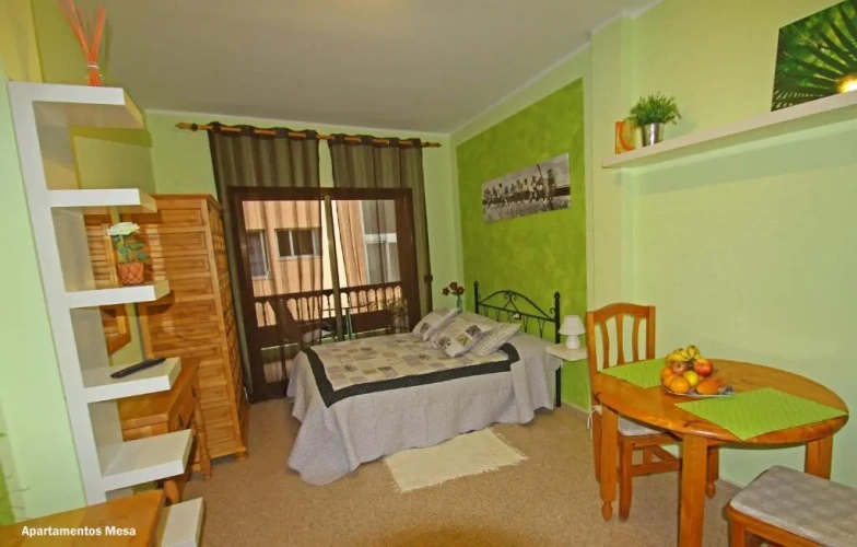 Studio with balcony
