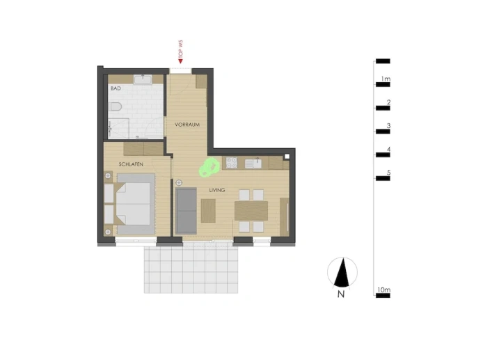 1 Bedroom Standard Apartment