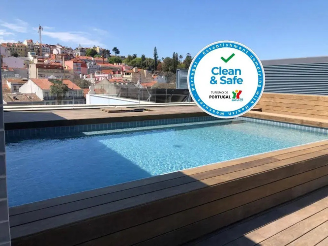 New!! Luxury Avenida Da Liberdade Flat- with Rooftop and Pool